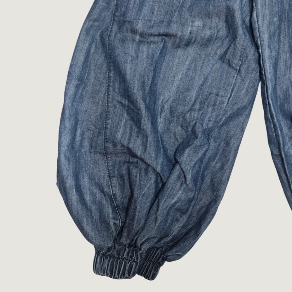 Y2K Balloon Harem Jeans Size 5 Wide Leg Jogger Hem - Picture 3 of 7